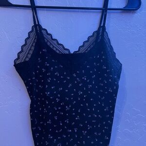 No Boundaries Black Floral Cami